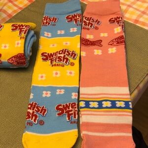 Swedish Fish Themed Socks Set (3)